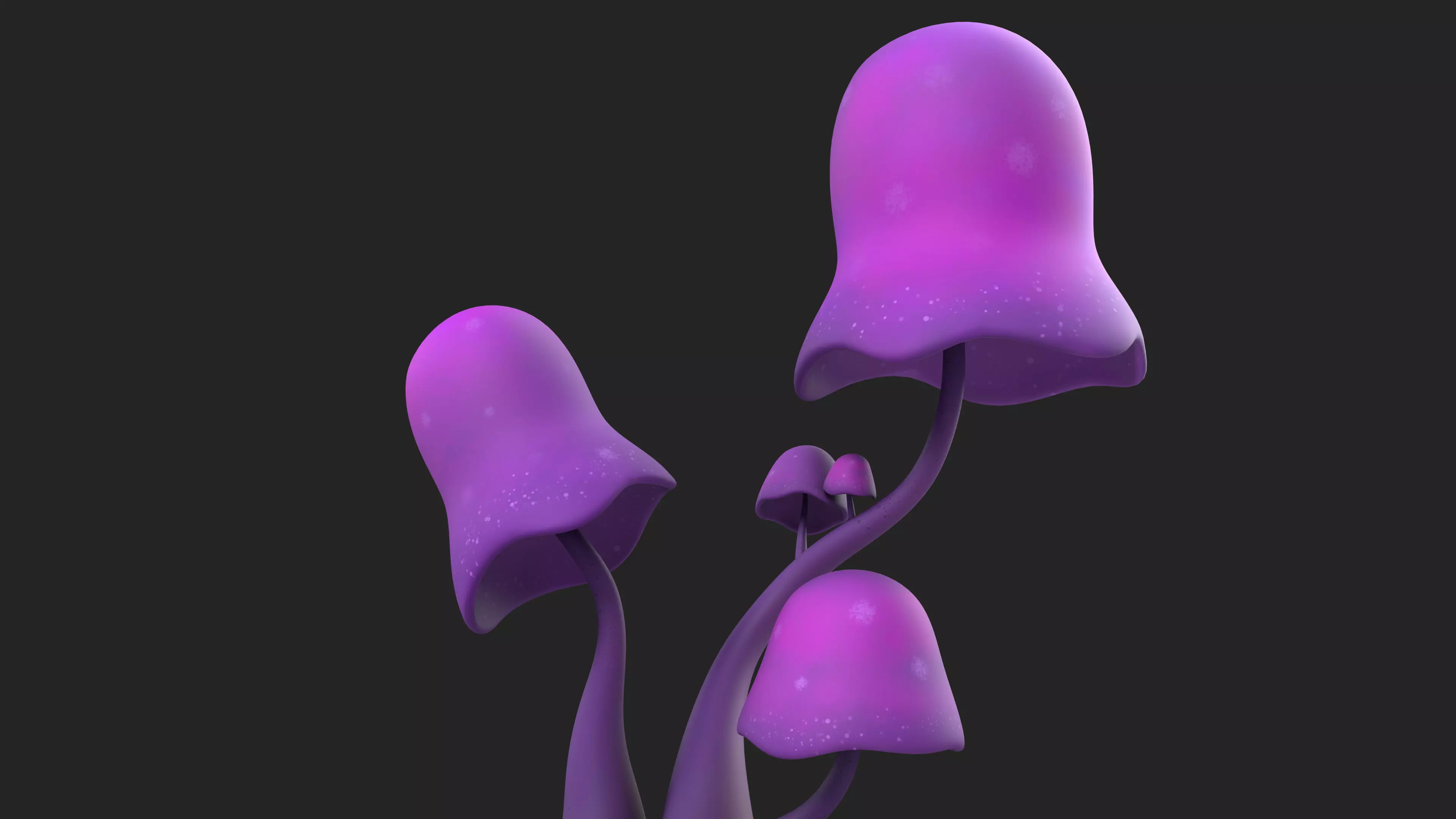 Cartoon Mushroom 01 3D model_6