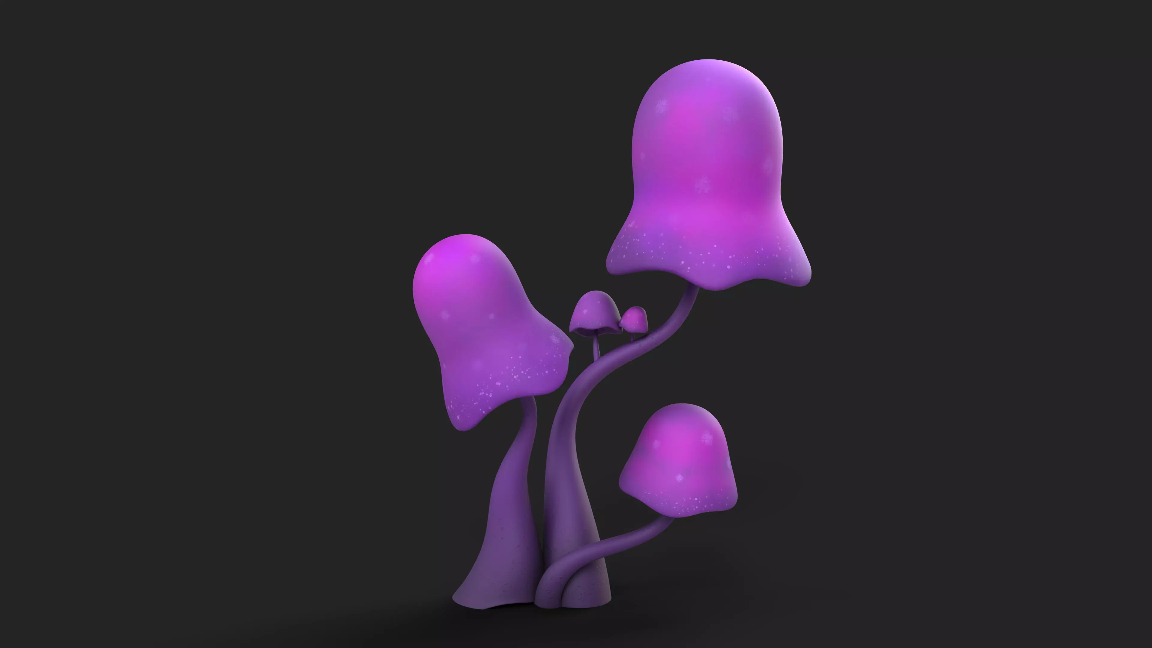 Cartoon Mushroom 01 3D model_0