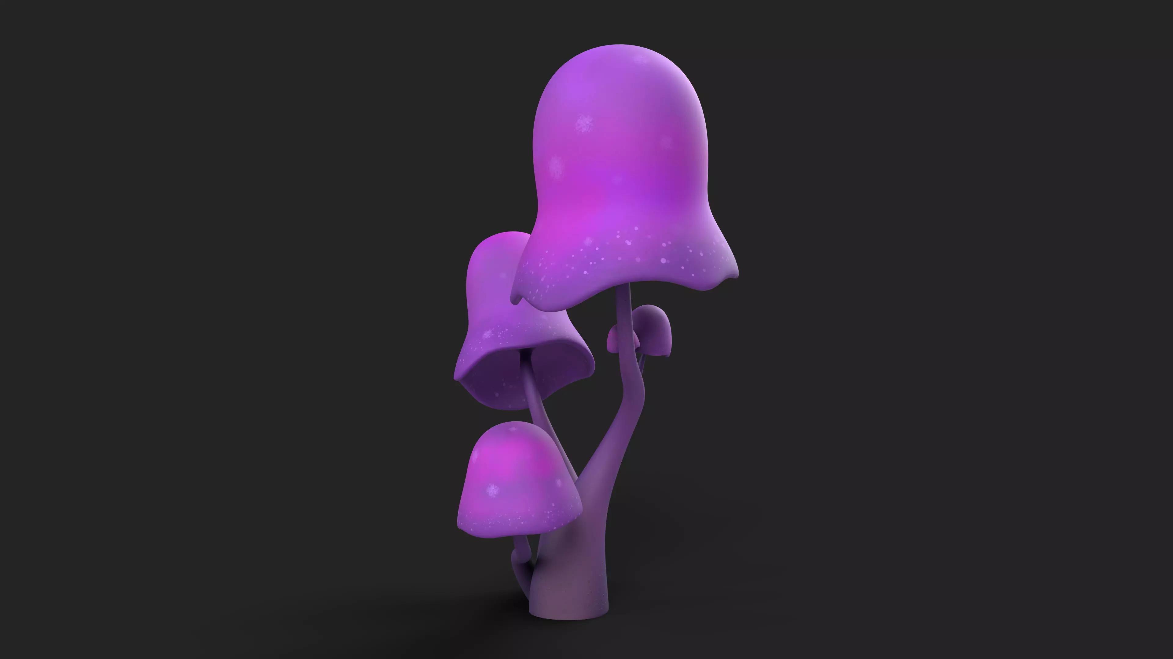 Cartoon Mushroom 01 3D model_2