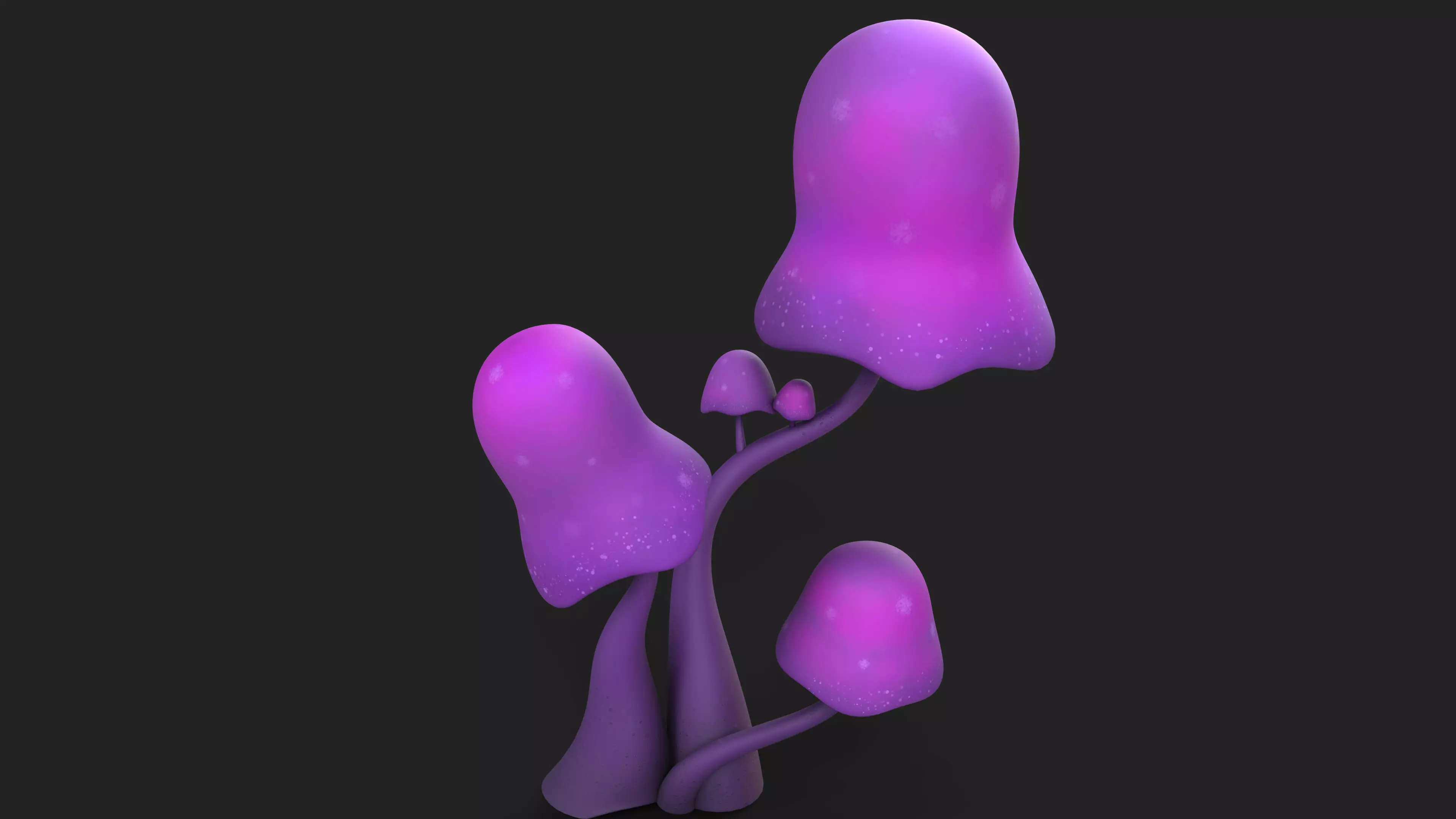 Cartoon Mushroom 01 3D model_8