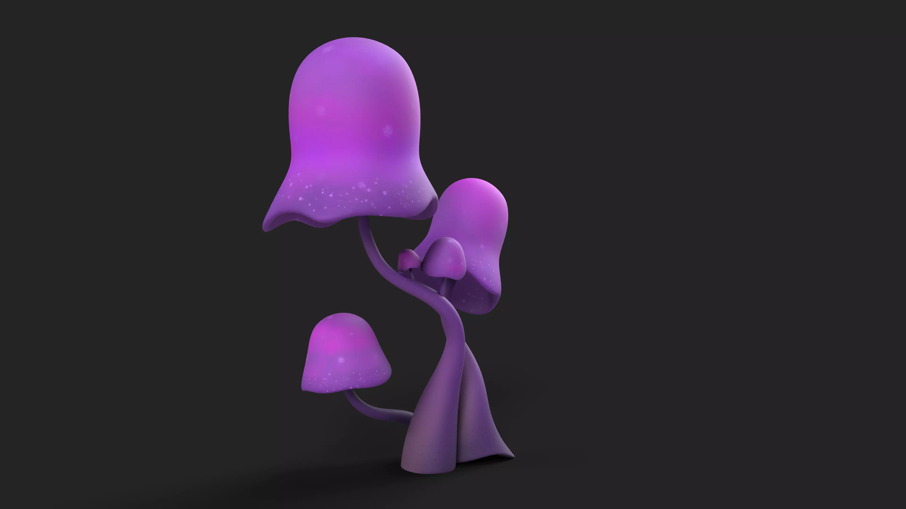 Cartoon Mushroom 01 3D model_3