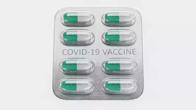 -Blister with Pills V2- Covid-19 Vaccine-