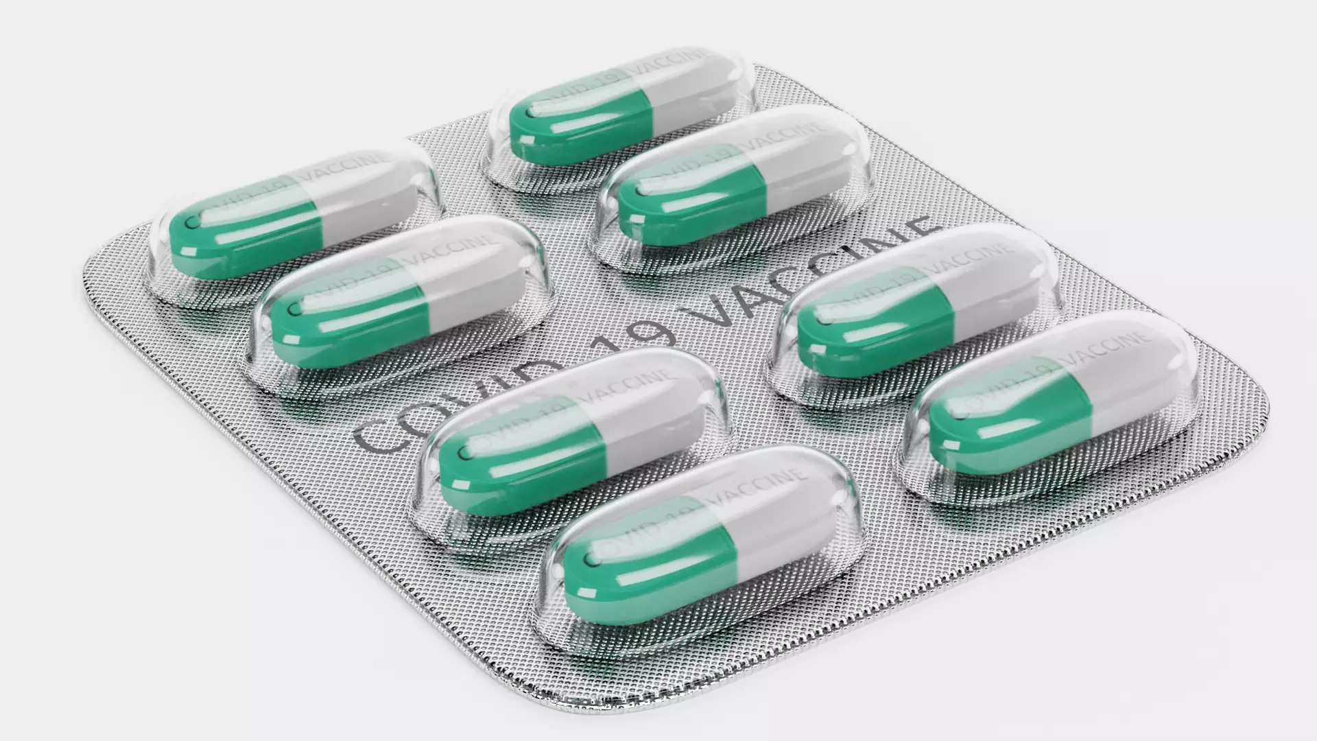 -Blister with Pills V2- Covid-19 Vaccine- 3D model_2