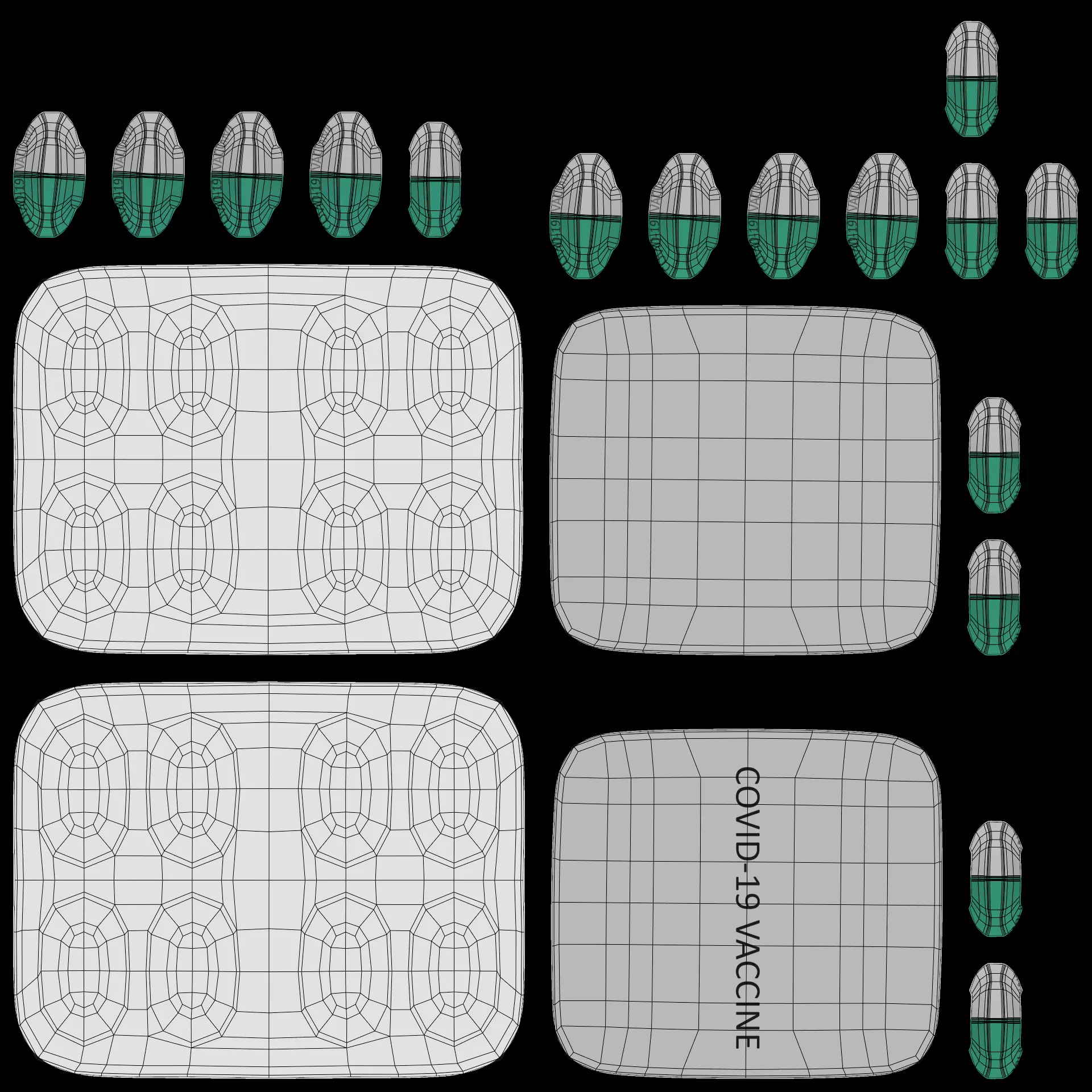-Blister with Pills V2- Covid-19 Vaccine- 3D model_7