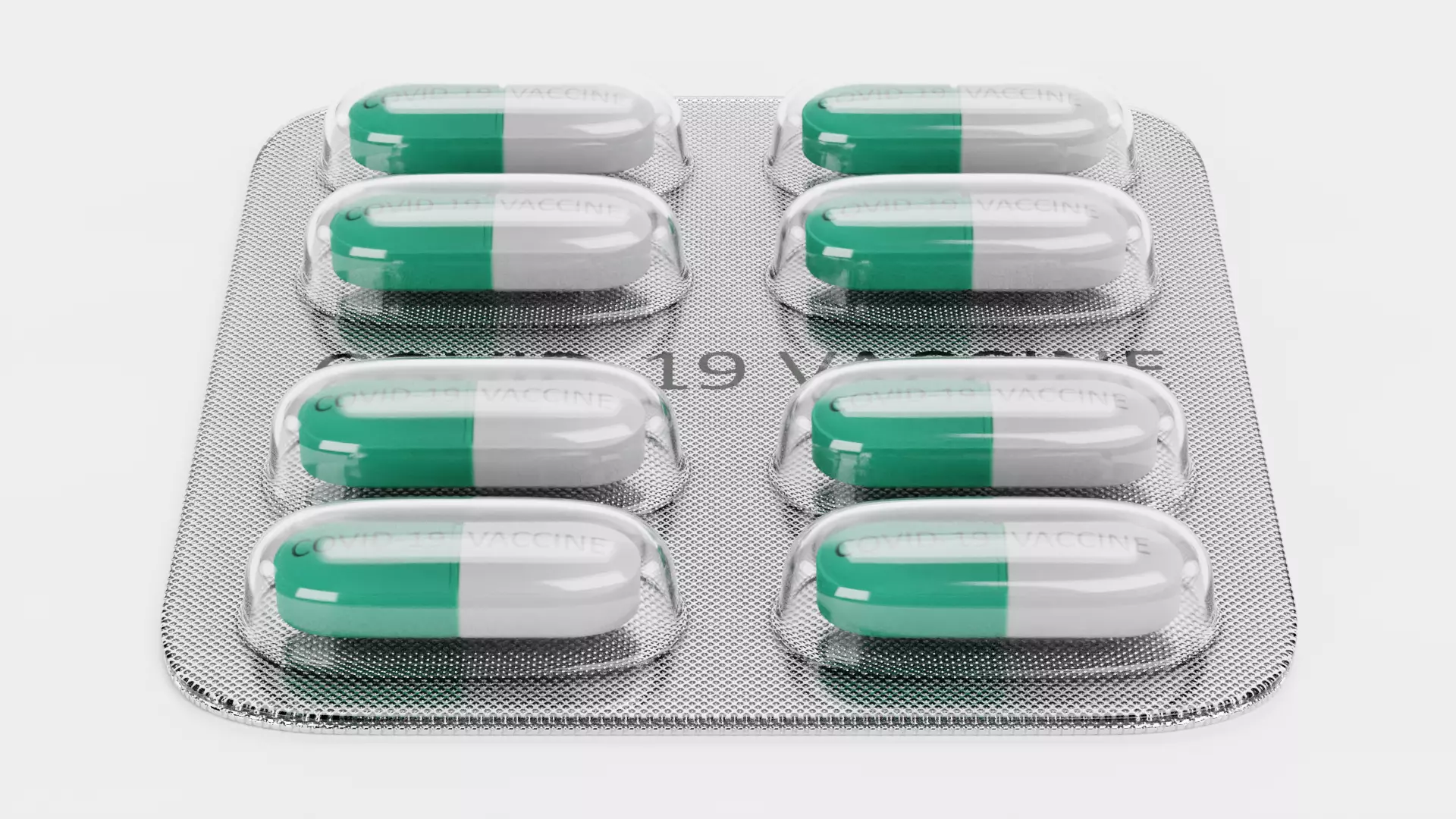 -Blister with Pills V2- Covid-19 Vaccine- 3D model_1