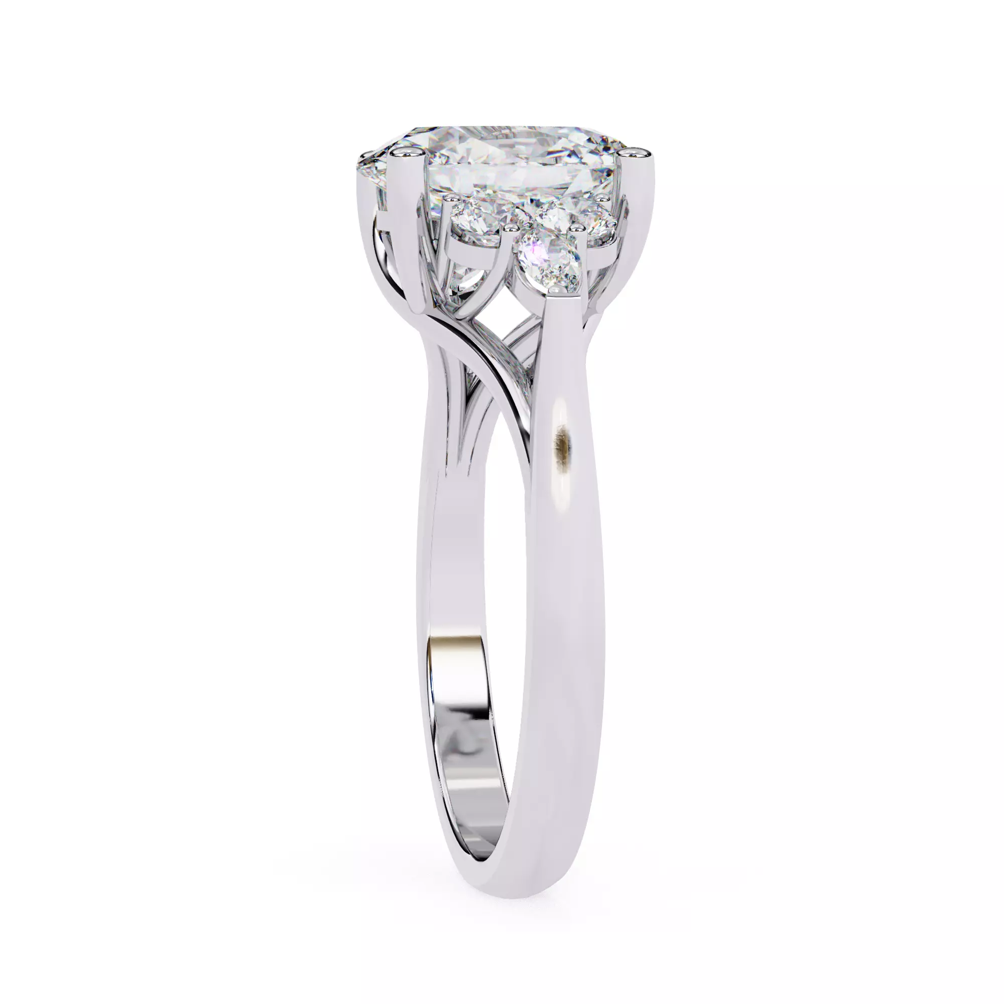 Solitaire Ring Stl 3dm 3D print model Single 360 Video   3D print model_13