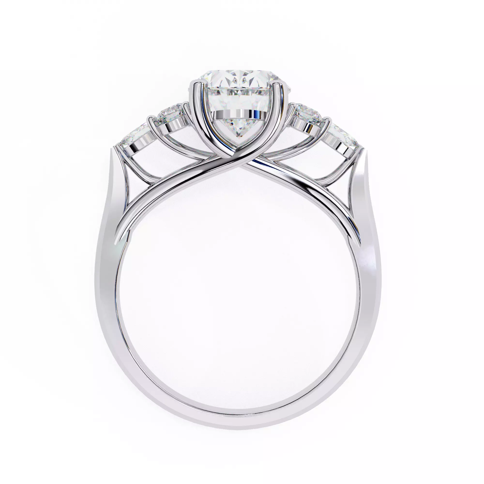 Solitaire Ring Stl 3dm 3D print model Single 360 Video   3D print model_8