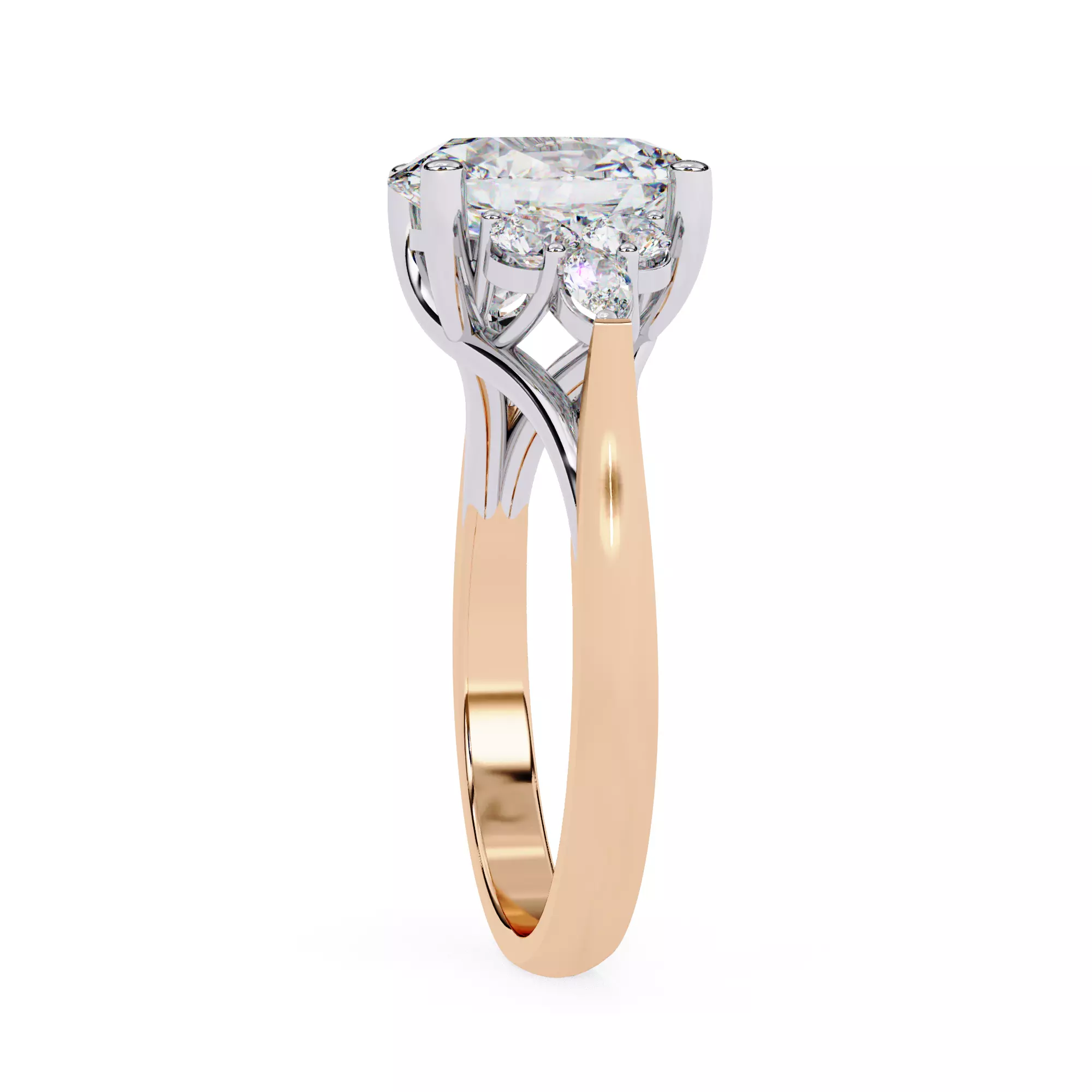 Solitaire Ring Stl 3dm 3D print model Single 360 Video   3D print model_12