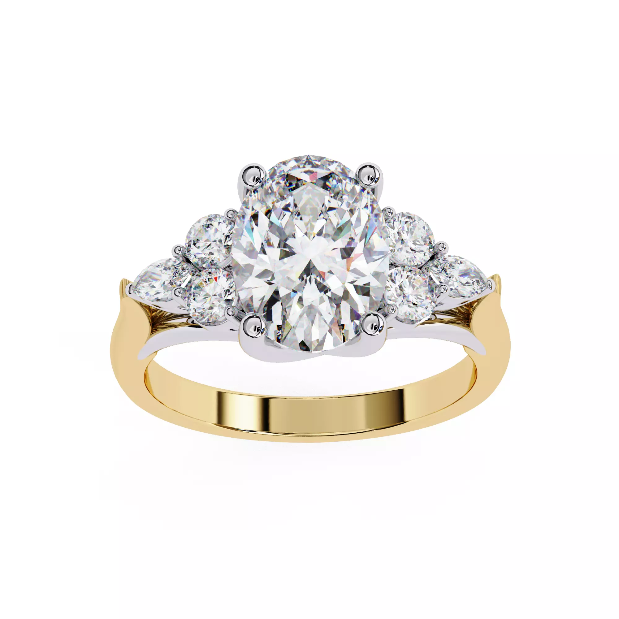 Solitaire Ring Stl 3dm 3D print model Single 360 Video   3D print model_4