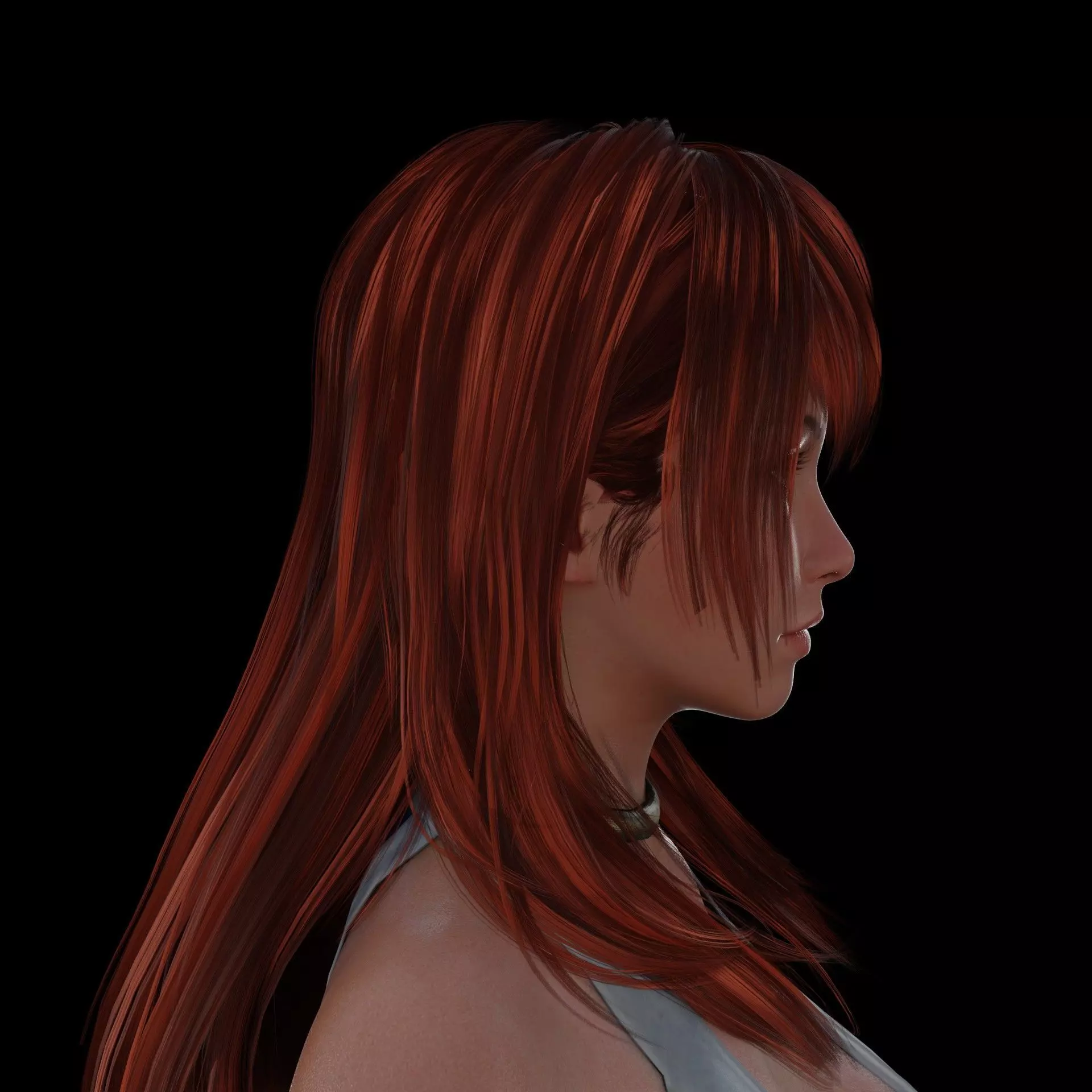 Kasumi Low-poly 3D model_6