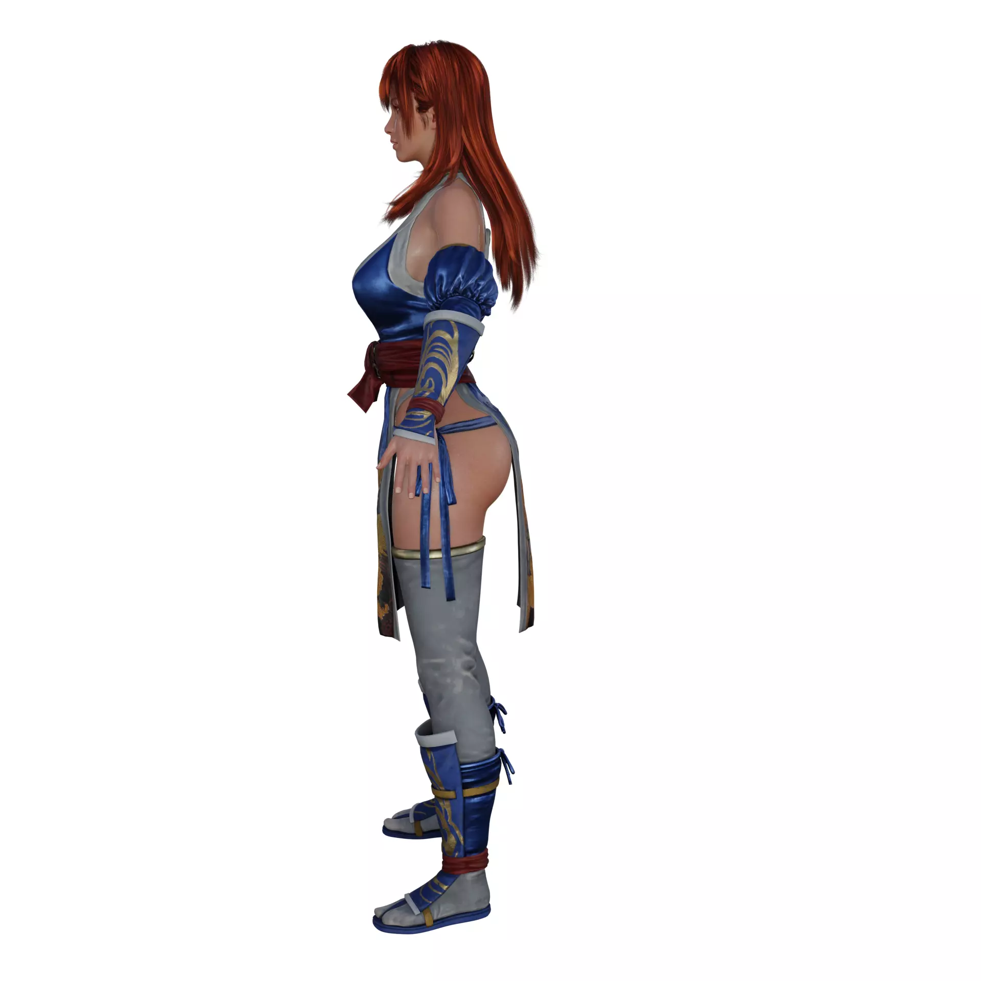Kasumi Low-poly 3D model_4