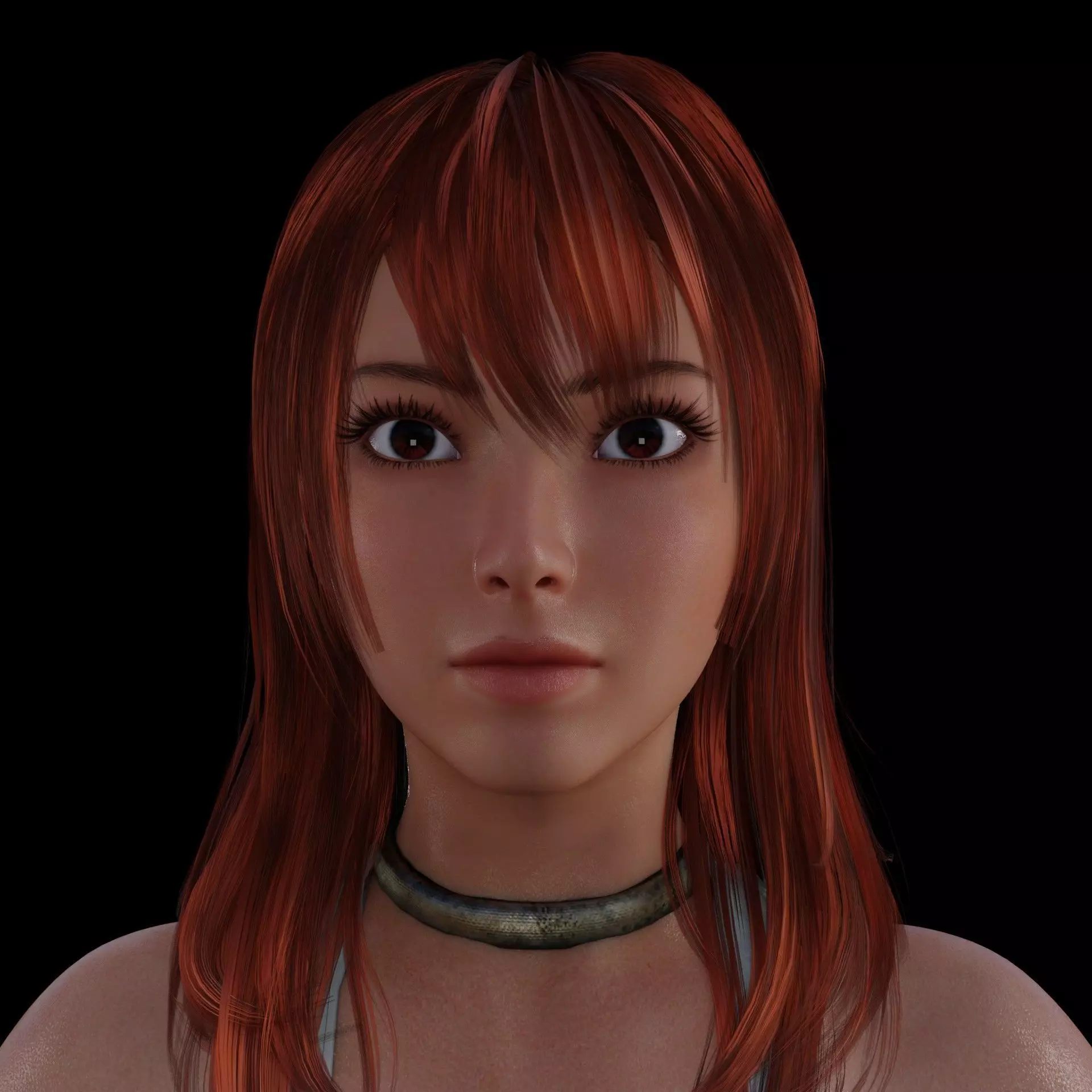 Kasumi Low-poly 3D model_5