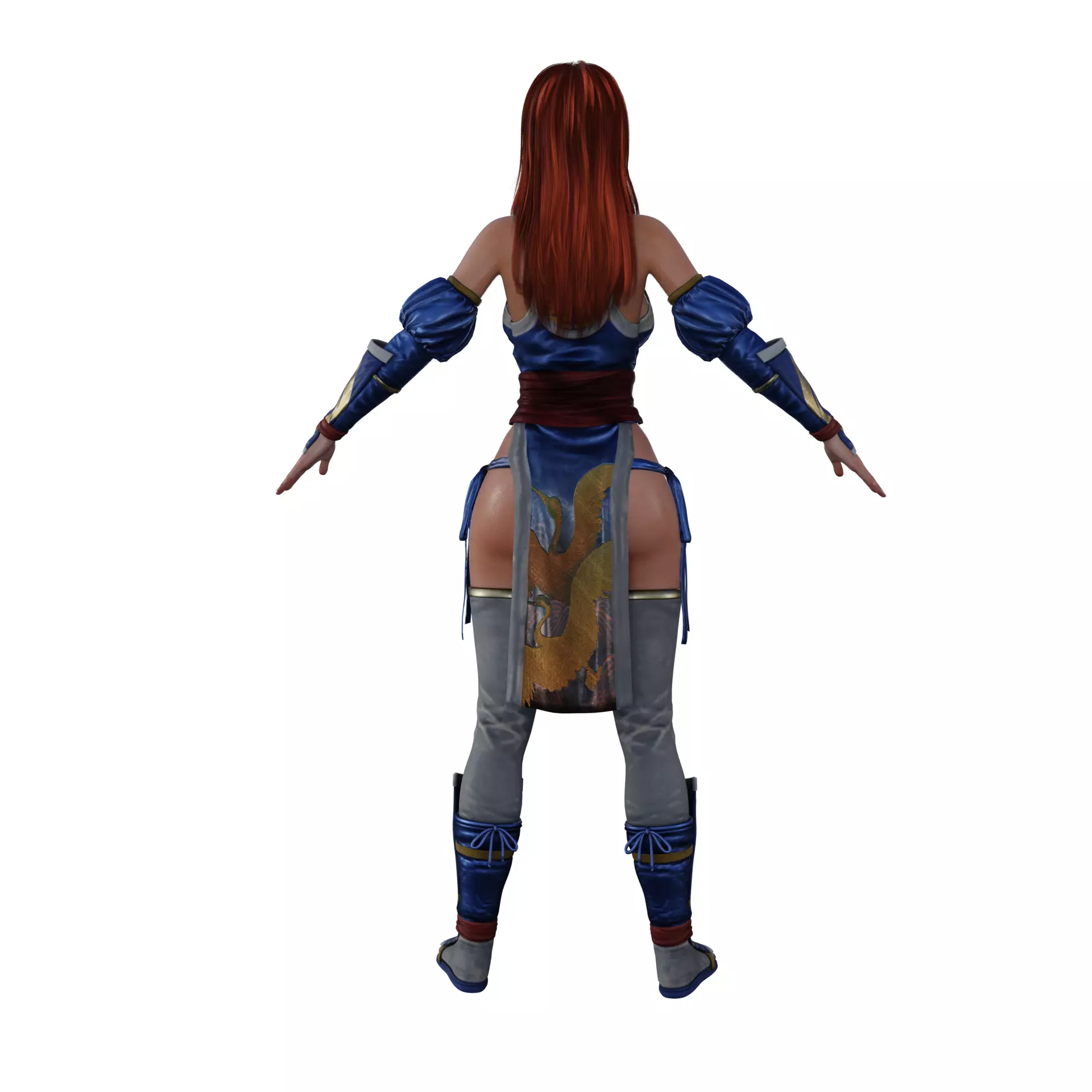 Kasumi Low-poly 3D model_3