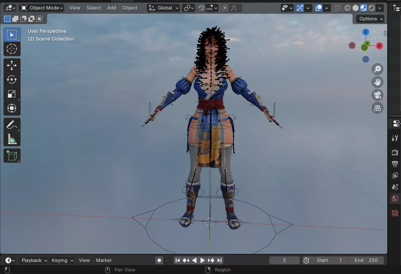 Kasumi Low-poly 3D model_9