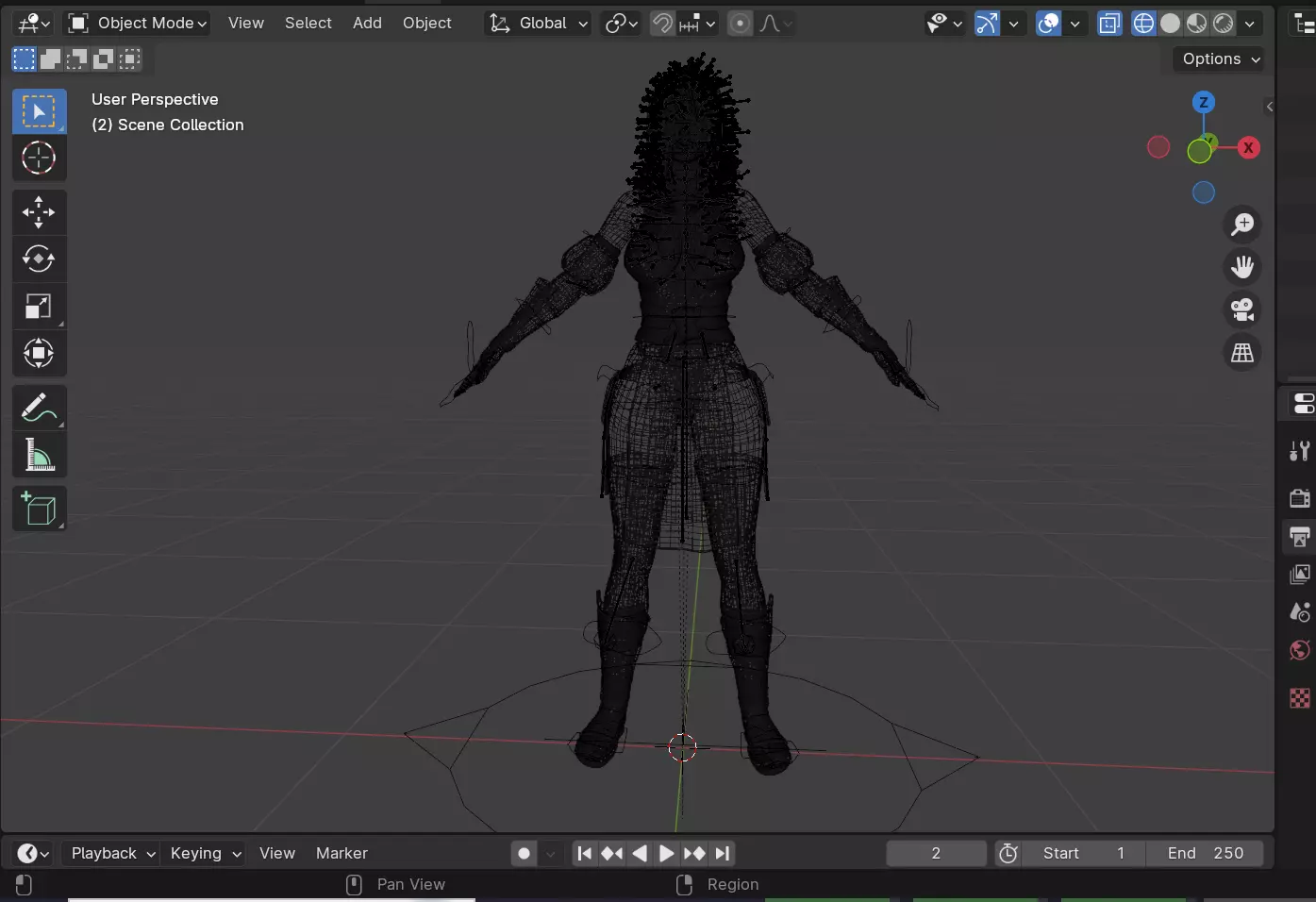 Kasumi Low-poly 3D model_12