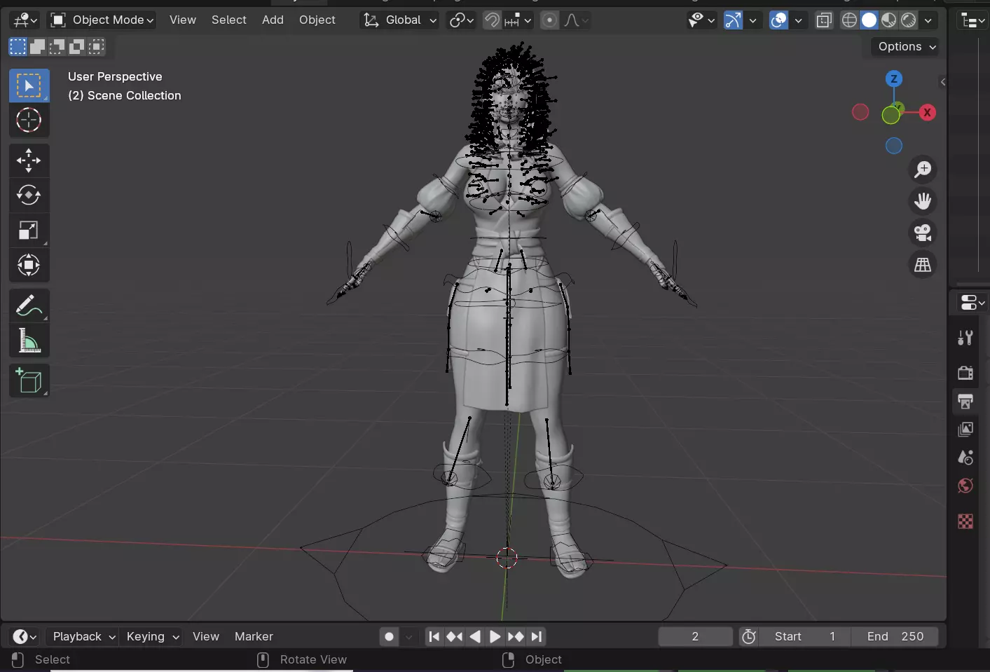 Kasumi Low-poly 3D model_11