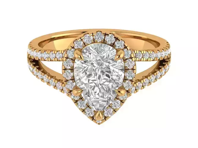 Pear Engagement Ring