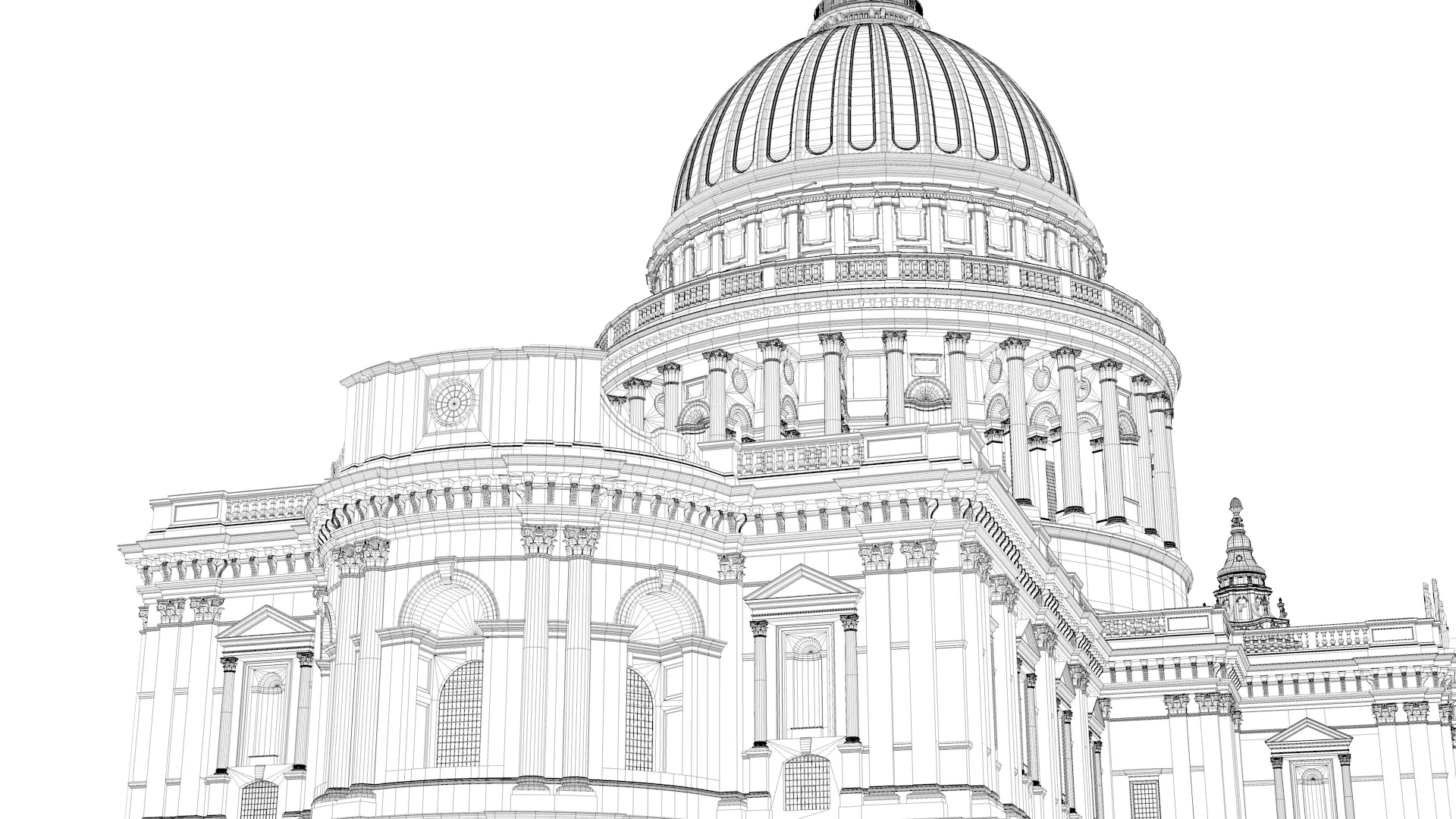 St Pauls Cathedral 3D model_14