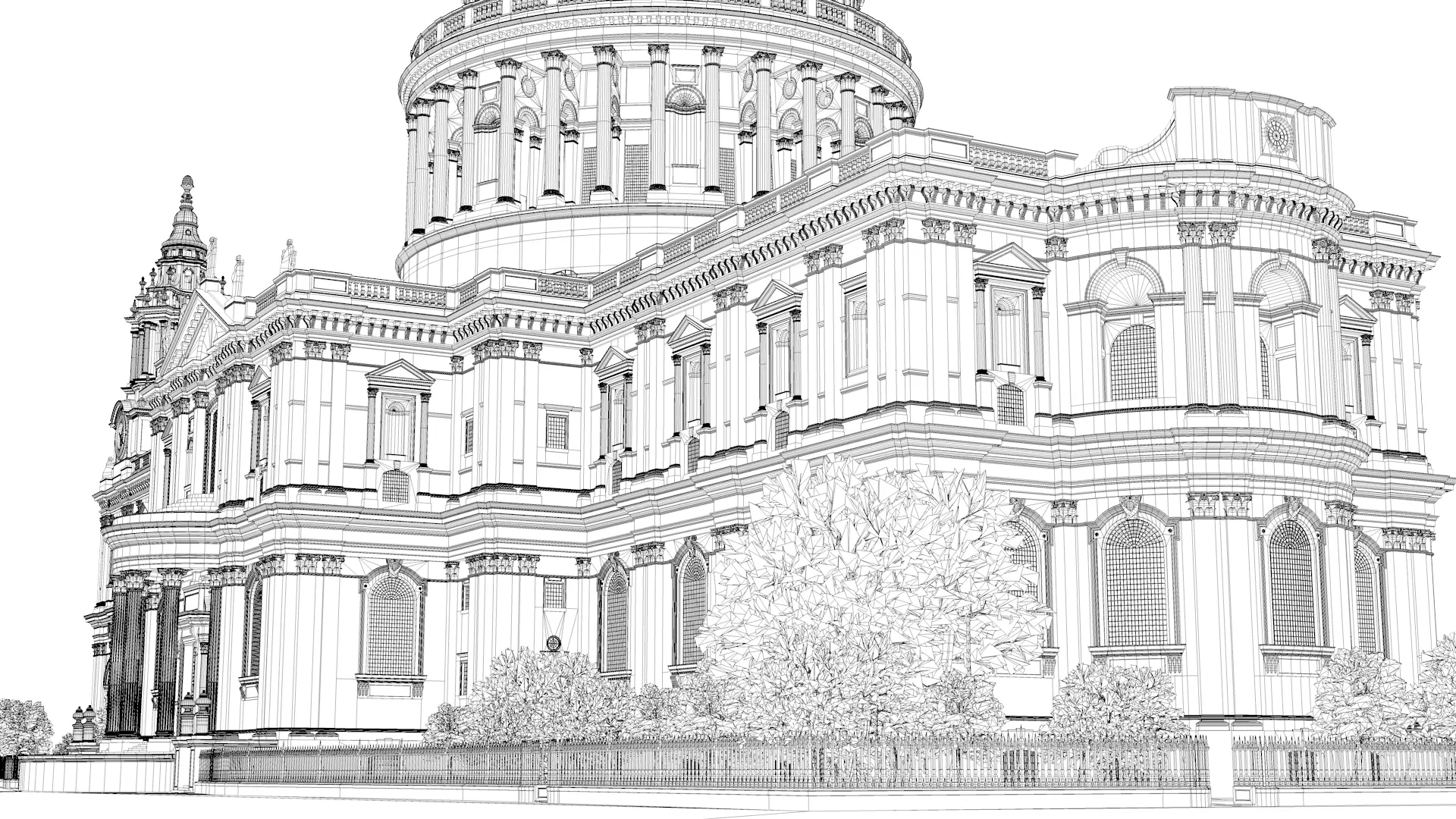 St Pauls Cathedral 3D model_15