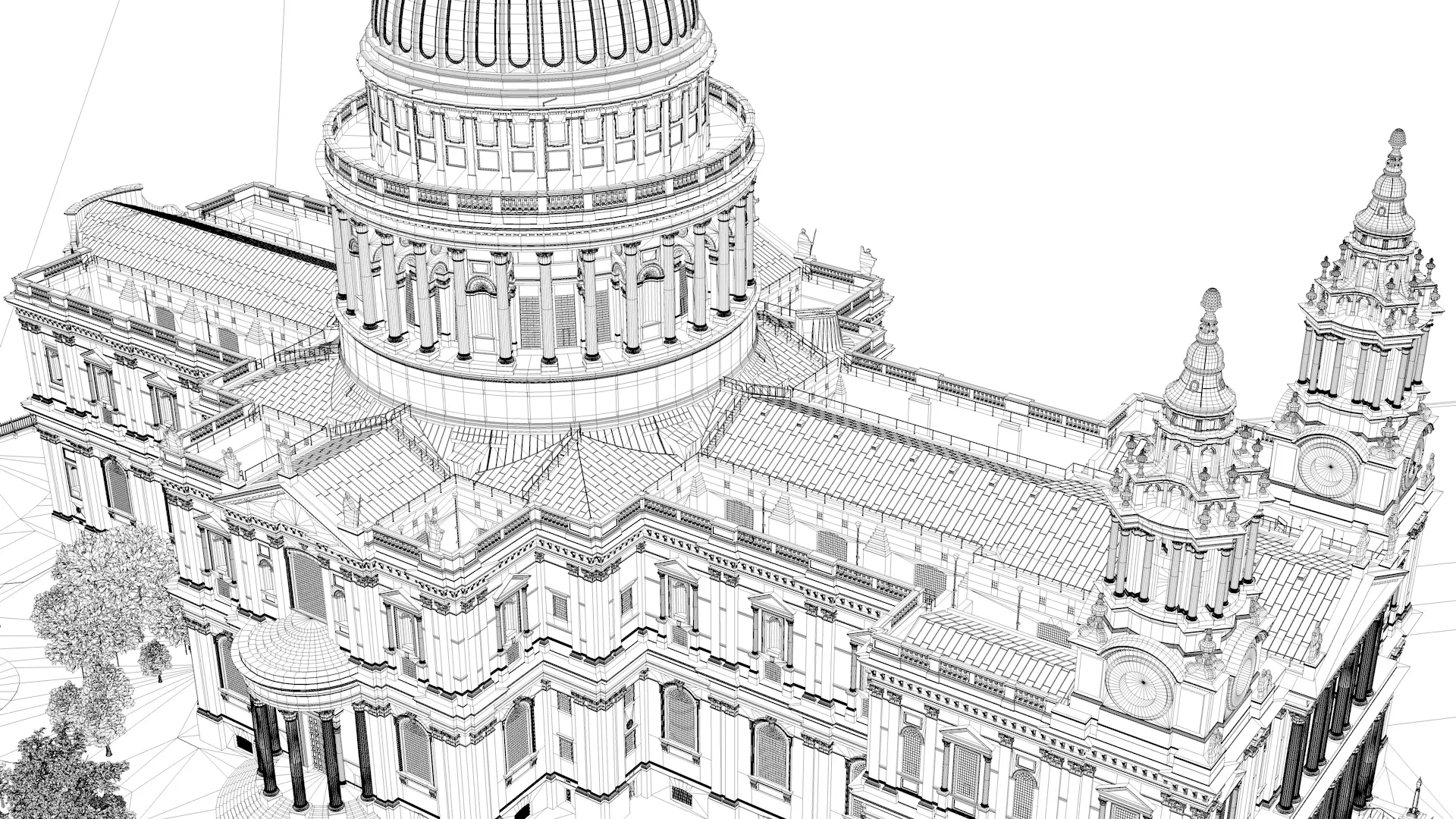 St Pauls Cathedral 3D model_16