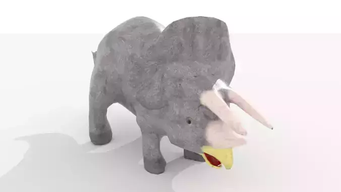 Triceratops BLEND OBJ FBX DAE GLB