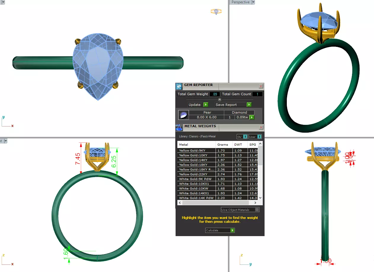 Solitaire Ring Stl 3dm 3D print model Single 360 Video 3D print model_3