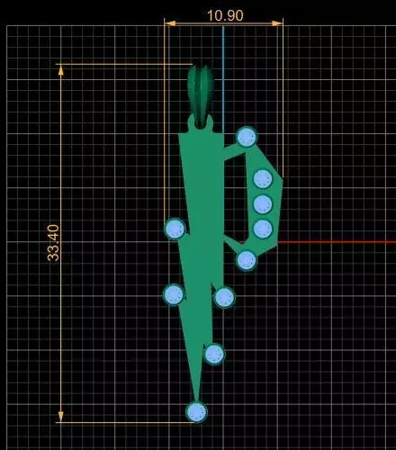 Letter P Pendant 3D Printable Model 3D print model_4