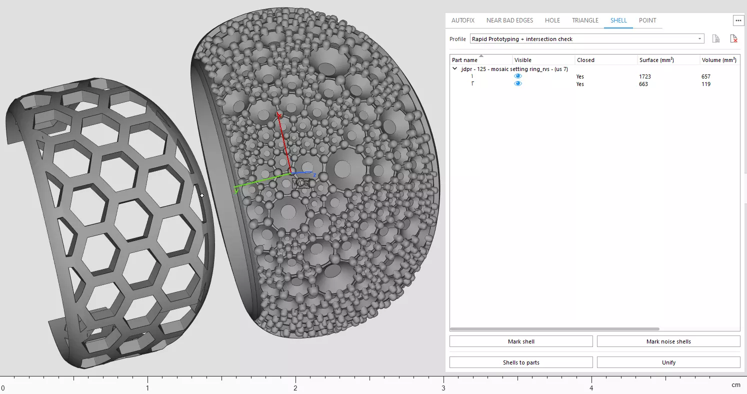 Custom Pave Style Mosaic Reverses Diamond Ring - Hiphop Ring 3D print model_16