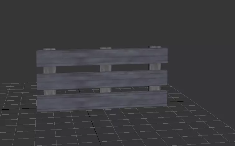 barrier Low-poly 3D model_0