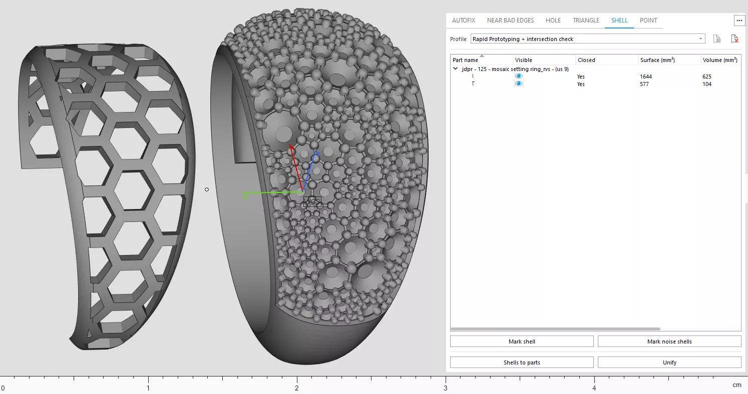 Custom Pave Style Mosaic Reverses Diamond Ring - Hiphop Ring 3D print model_18