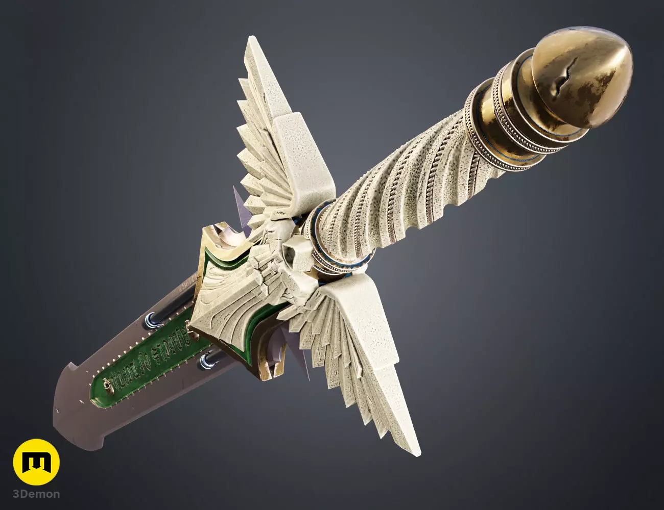 Dark Angels Power Sword 3D print model_7