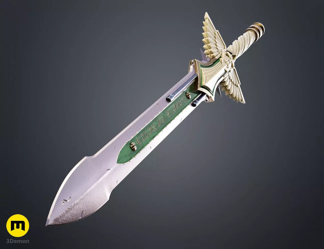Dark Angels Power Sword 3D print model_8