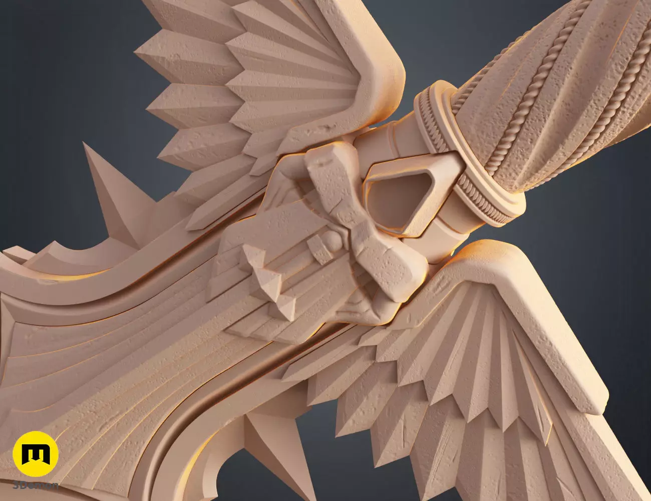 Dark Angels Power Sword 3D print model_12