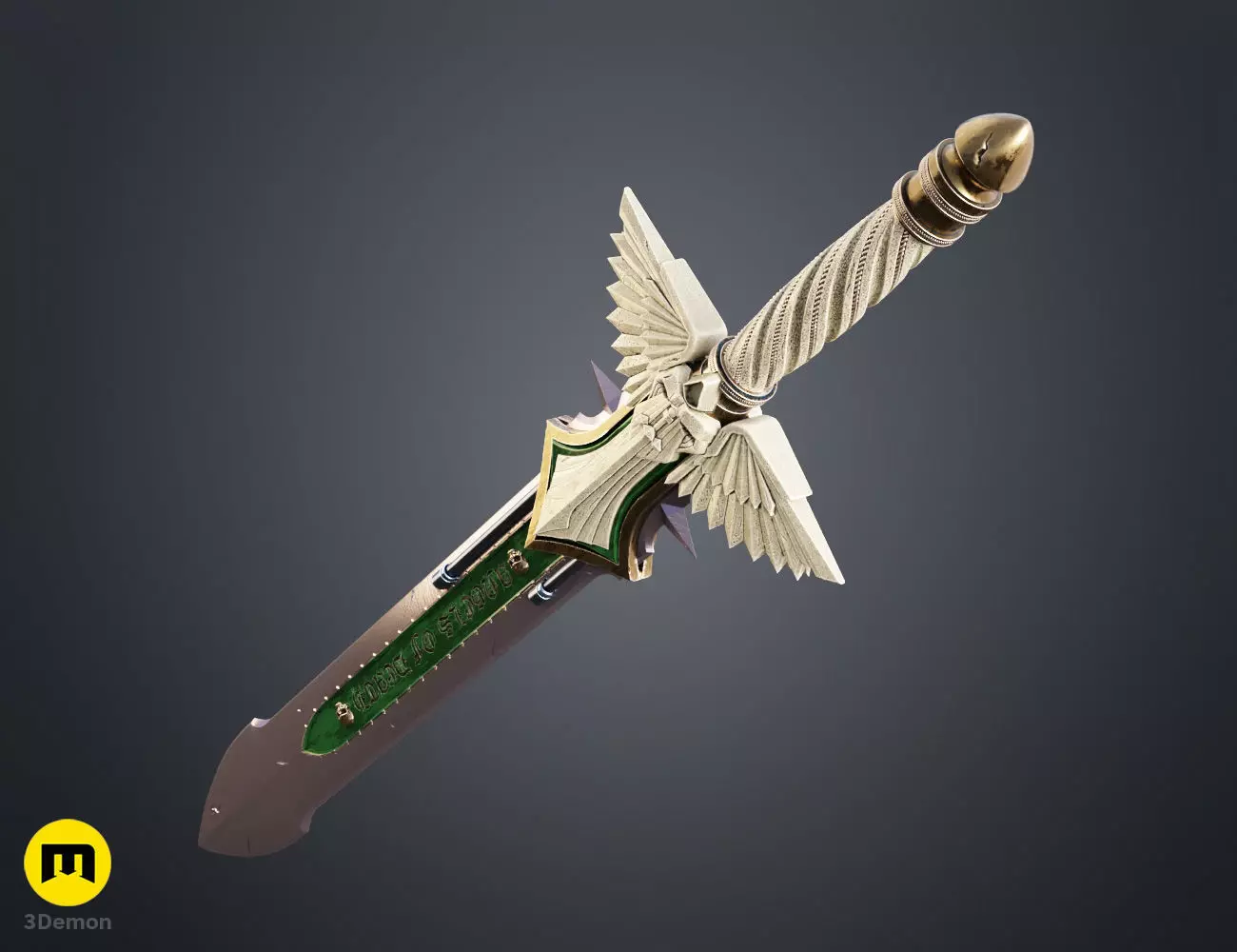 Dark Angels Power Sword 3D print model_1