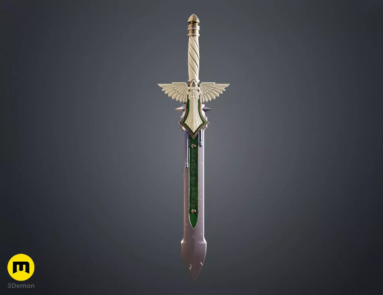 Dark Angels Power Sword 3D print model_2