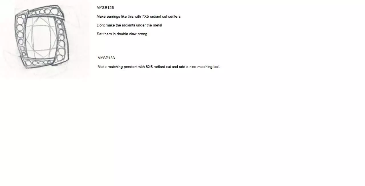 Emerald Round Diamond Pendant 3D print model_18