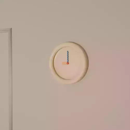 Vibrant Minimalist Wall Clock 