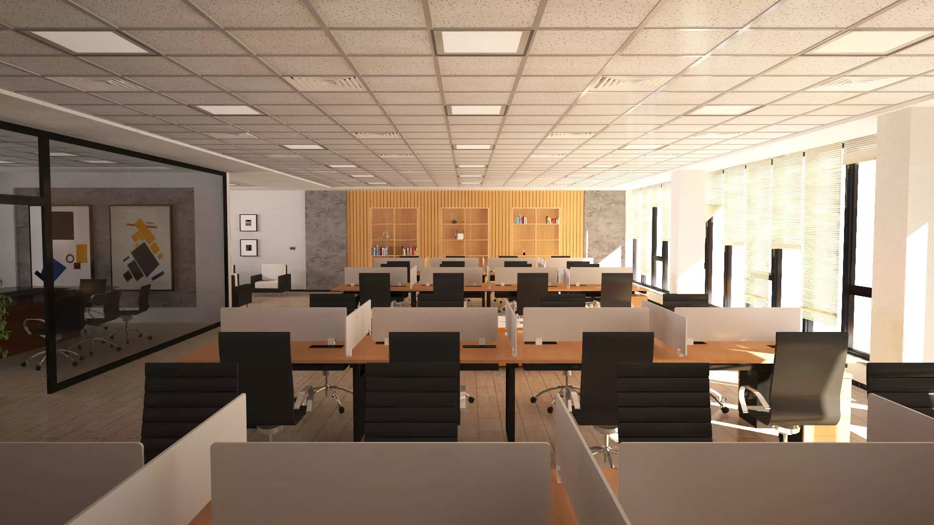 Office Work Space 3D model