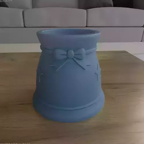 Santa Bag Planter and Candy Container STL