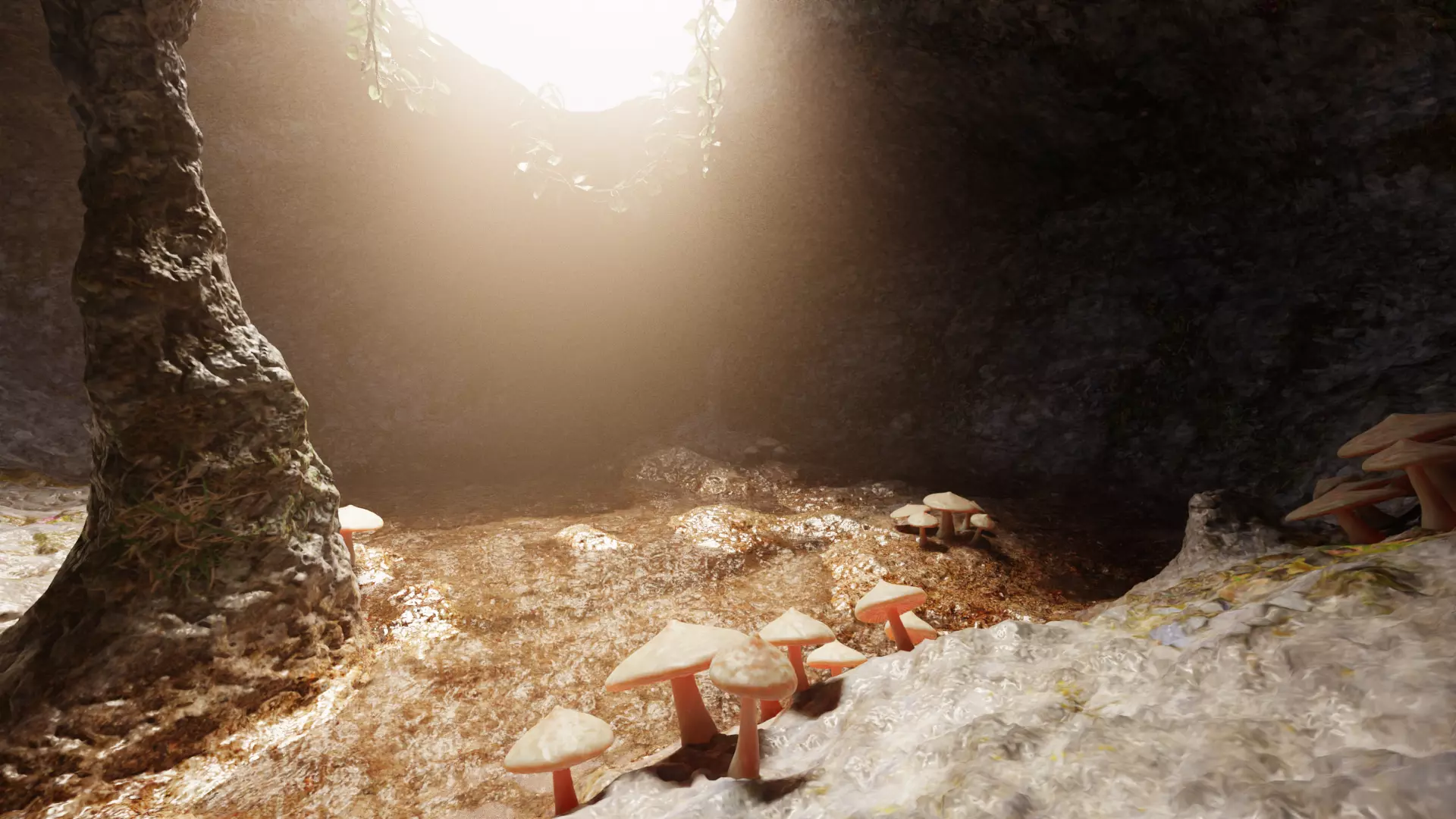 -Cave V3 - with Vegetation - 3D model_4