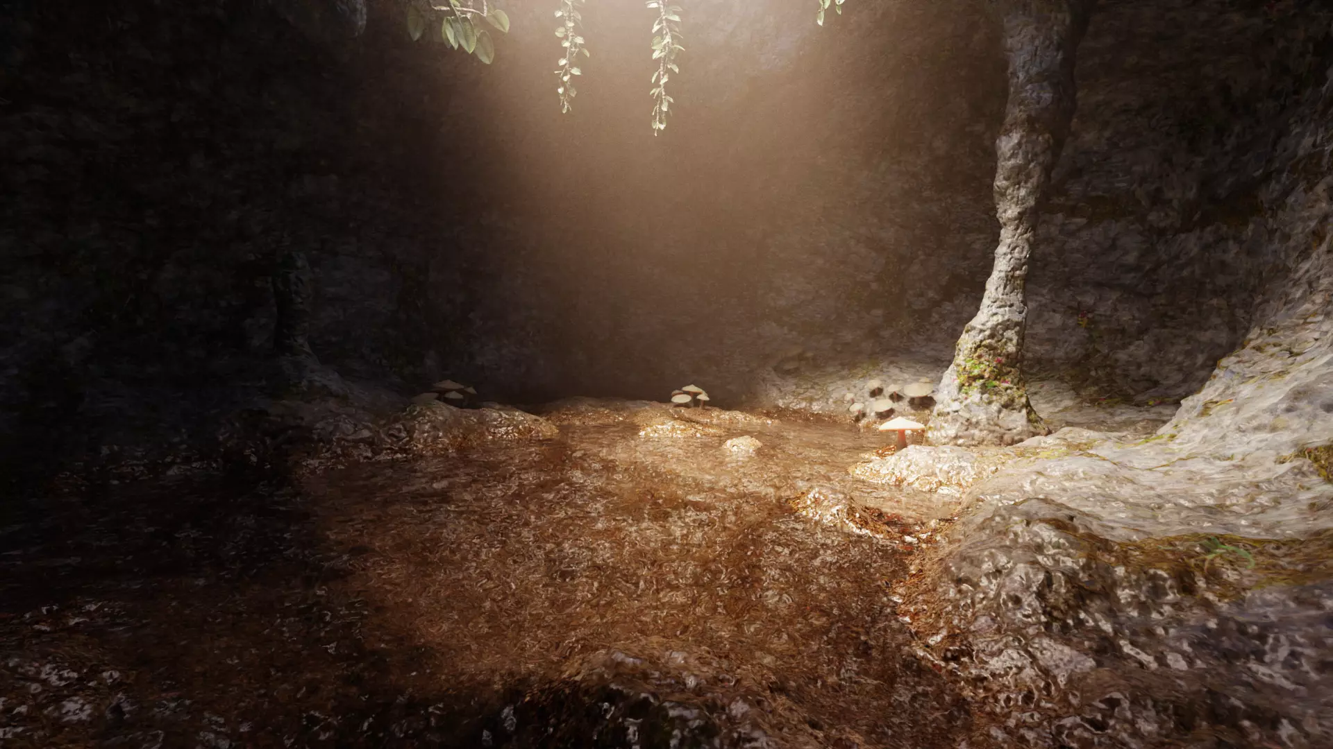 -Cave V3 - with Vegetation - 3D model_3