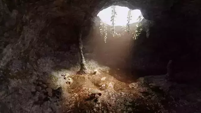 -Cave V3 - with Vegetation -