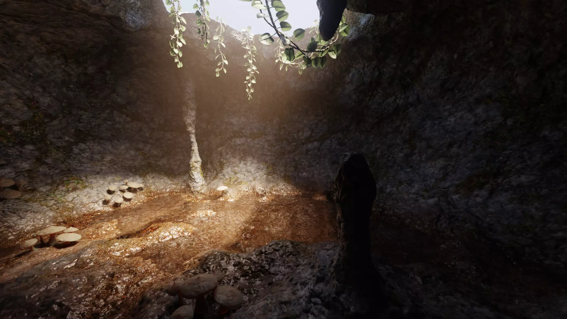 -Cave V3 - with Vegetation - 3D model_1