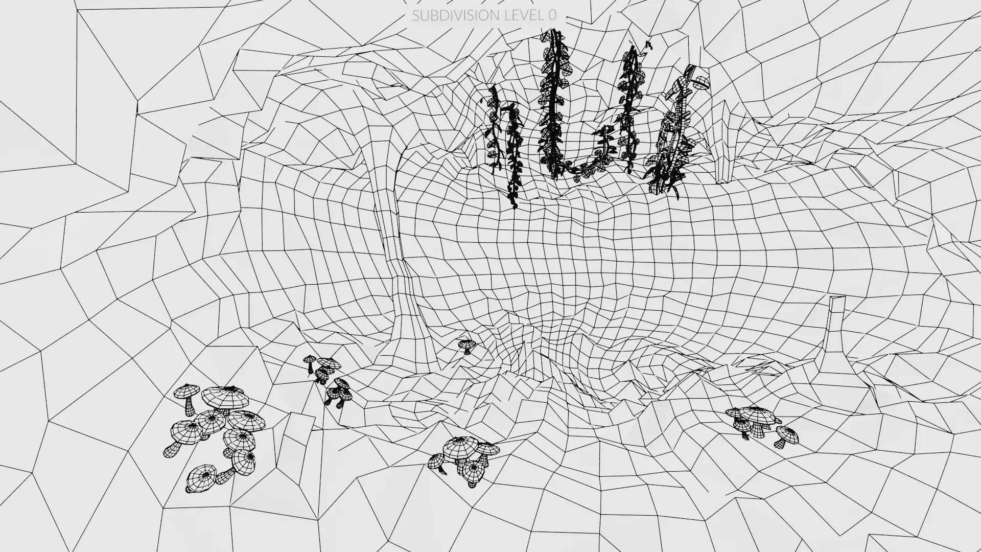 -Cave V3 - with Vegetation - 3D model_8