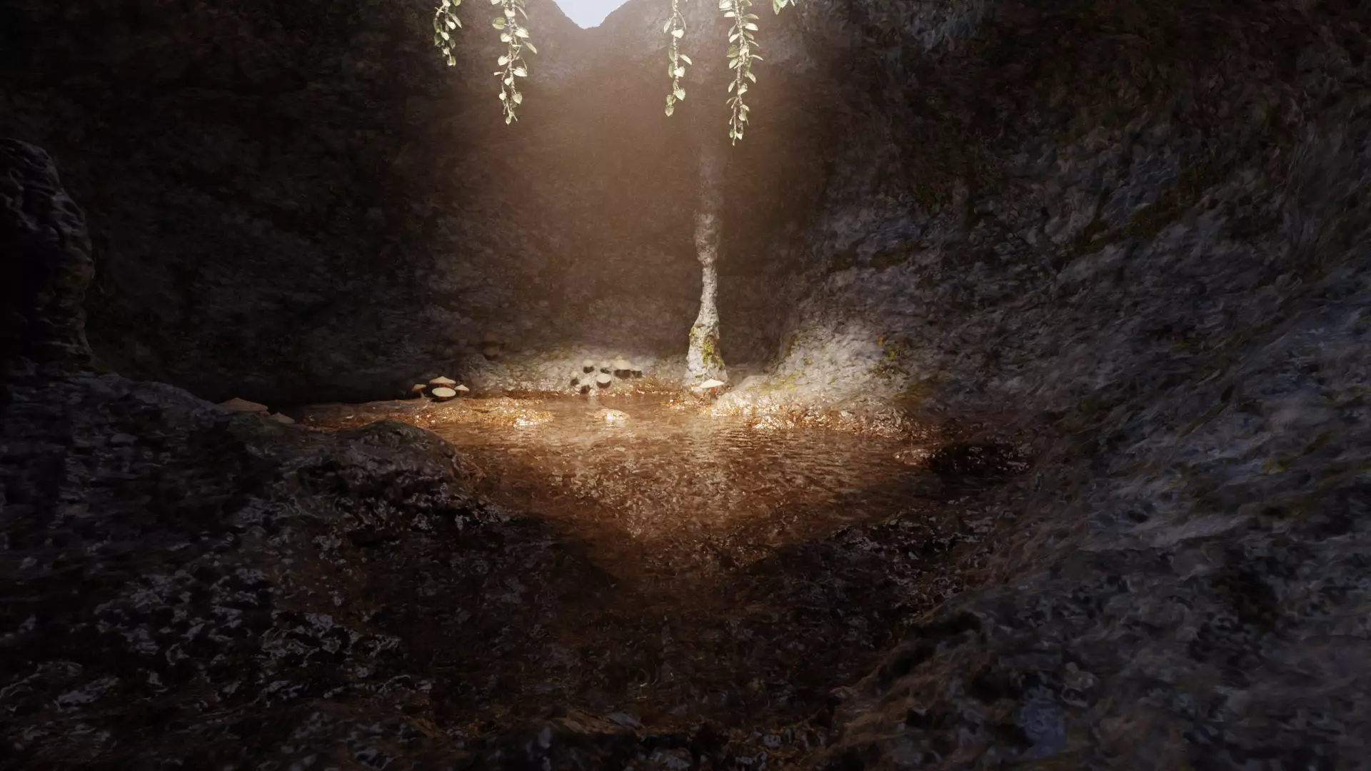 -Cave V3 - with Vegetation - 3D model_2