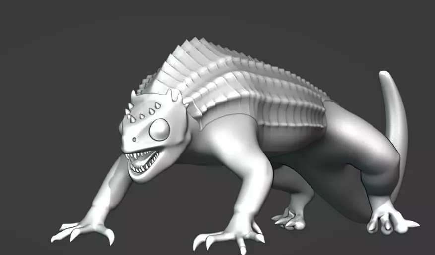 Akk dog Fully rigged predator 3D model