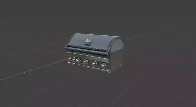 Gas Grill 3D Model