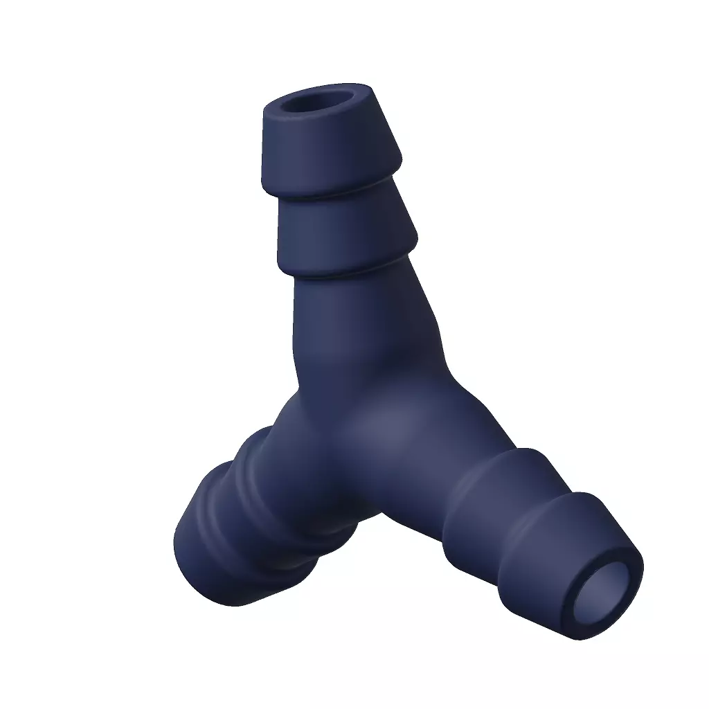 Plastic Hose Connector 3D model_1