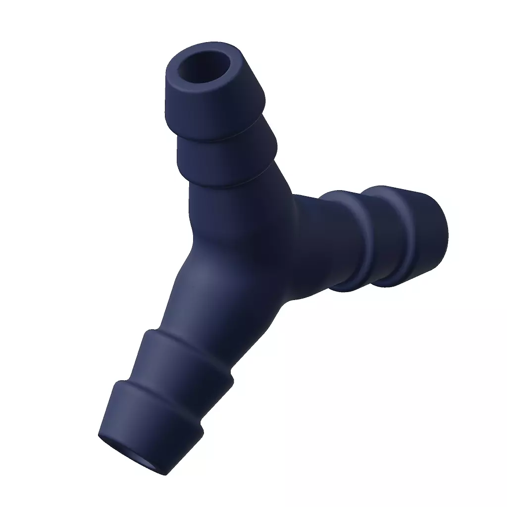 Plastic Hose Connector 3D model_2