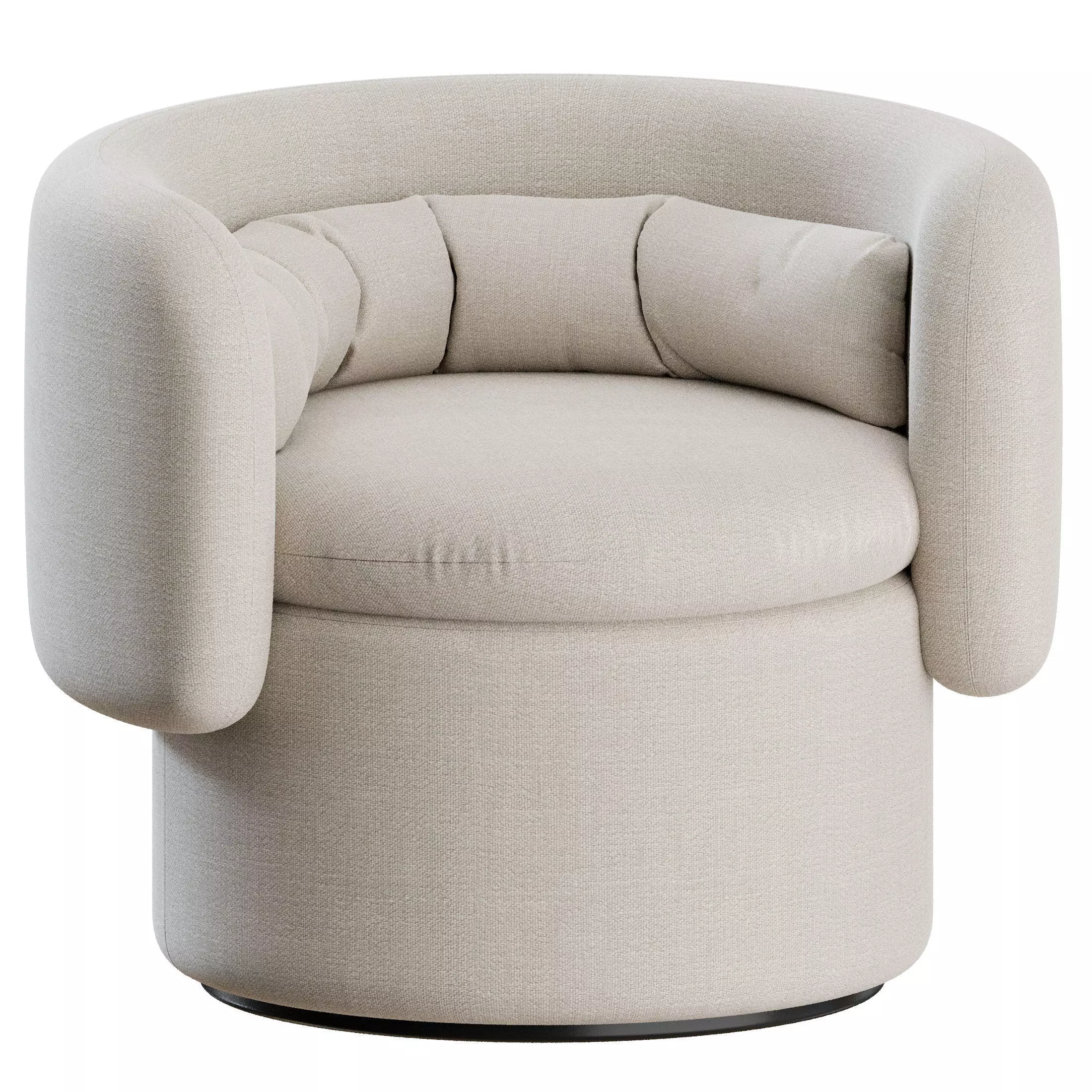 Group Formal Armchair by SCP 3D model_9